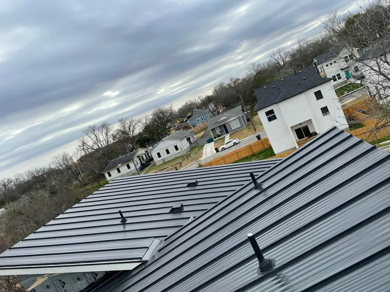 Standing seam metal roof panels with vents for Skylight Repair in Signal Mountain